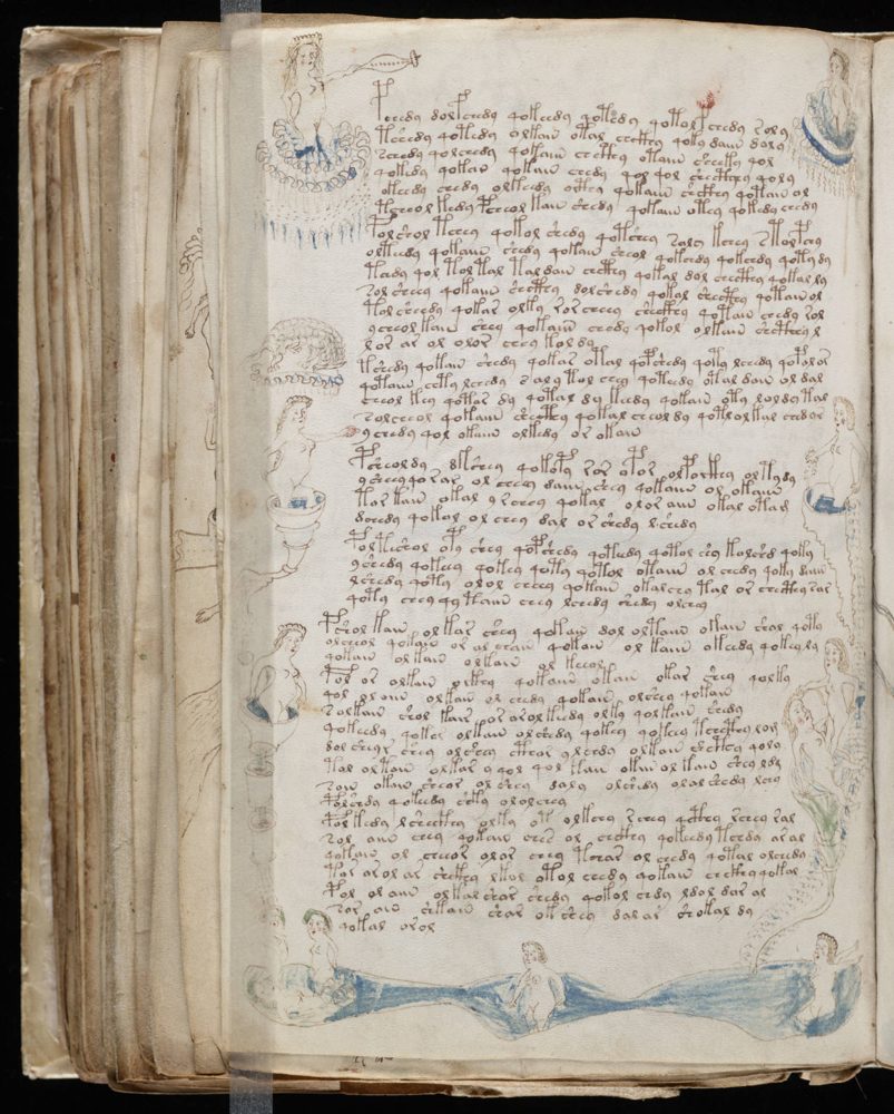 Voynich MS folio (text) Voynich MS folio (text)