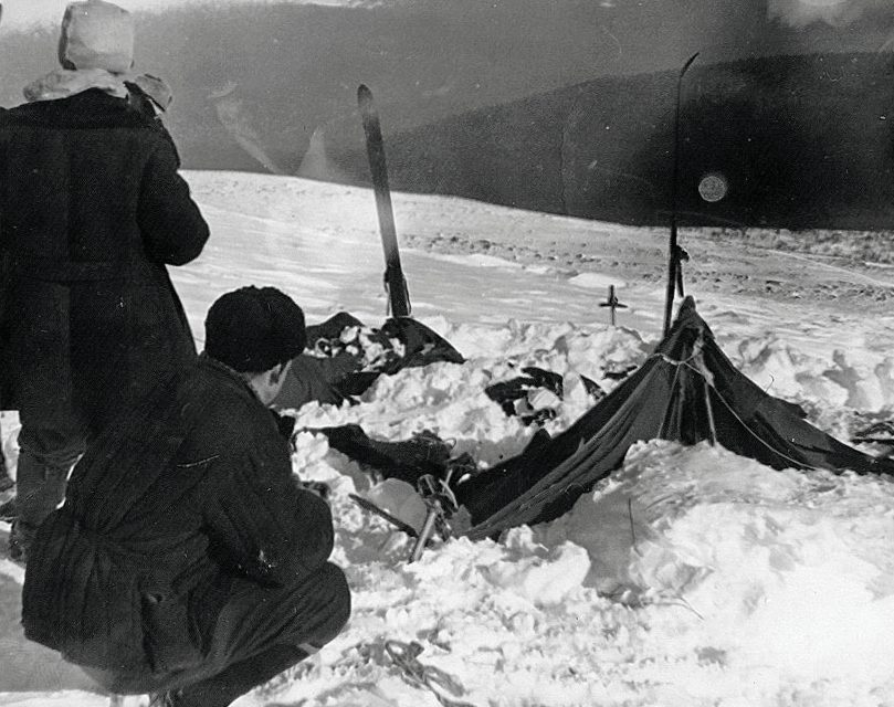 Dyatlov Pass incident 02.jpg — Public domain / AnonymousUnknown author / Soviet investigators Dyatlov Pass incident 02.jpg — Public domain / AnonymousUnknown author / Soviet investigators